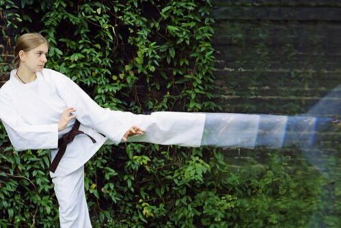 Alex Kruppa zeigt Fußtechniken des Kung-Fu