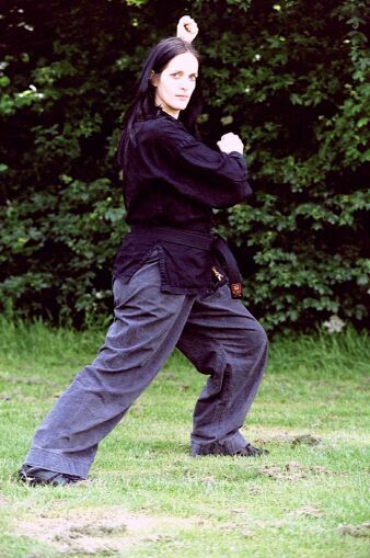 Susanne Hiekel - Shaolin-Meisterin im Dojo Mülheim