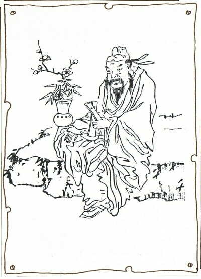 Tao-Meister Tau Guo Gu, einer der 8 Unsterblichen der daoistischen Sagenwelt.