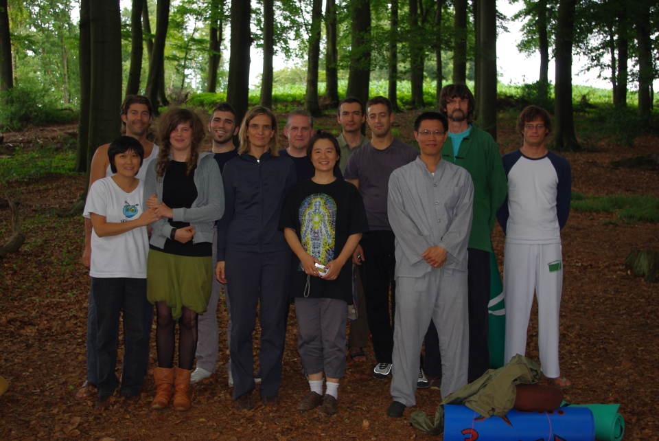 Ratinger Wald im Juli 2009. Dao-Meditation mit Lehrerin Qin Ling