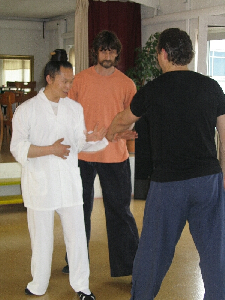Xingyi mit Wudang-Meister Yuan Limin. Horst T. Kuhl. Olaf Rolving